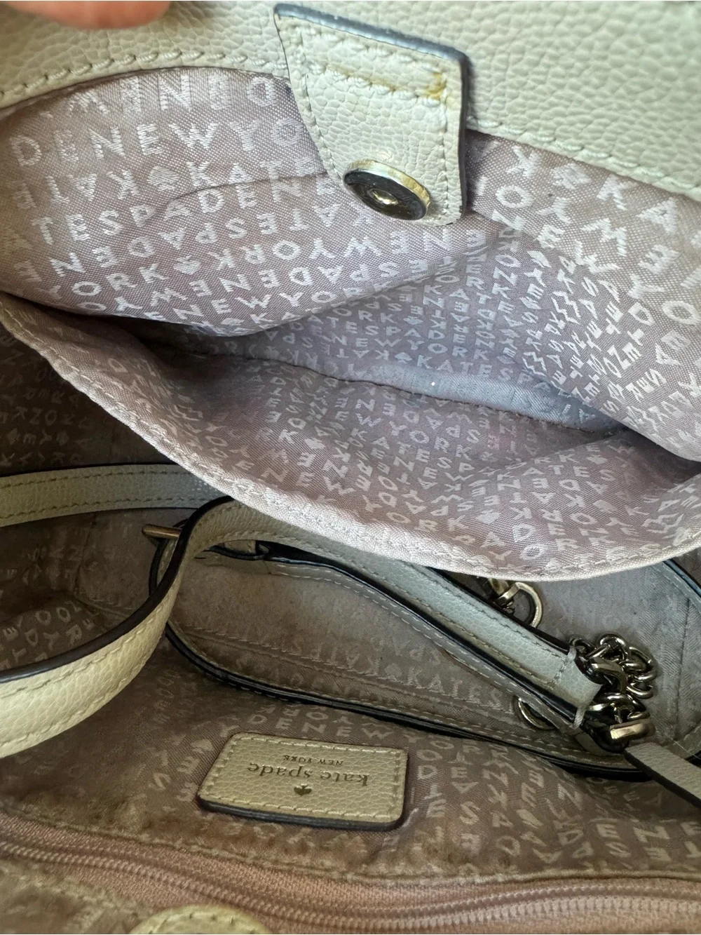 Kate Spade New York Mini Koma Pebbled Leather Bag warm beige WKRU5650